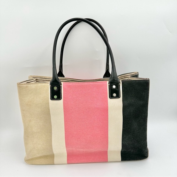 Kate Spade Color Block Canvas Tote Bag - Picture 4 of 12
